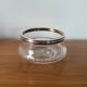 Glass cup and silver frame