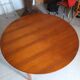Vintage round extendable table