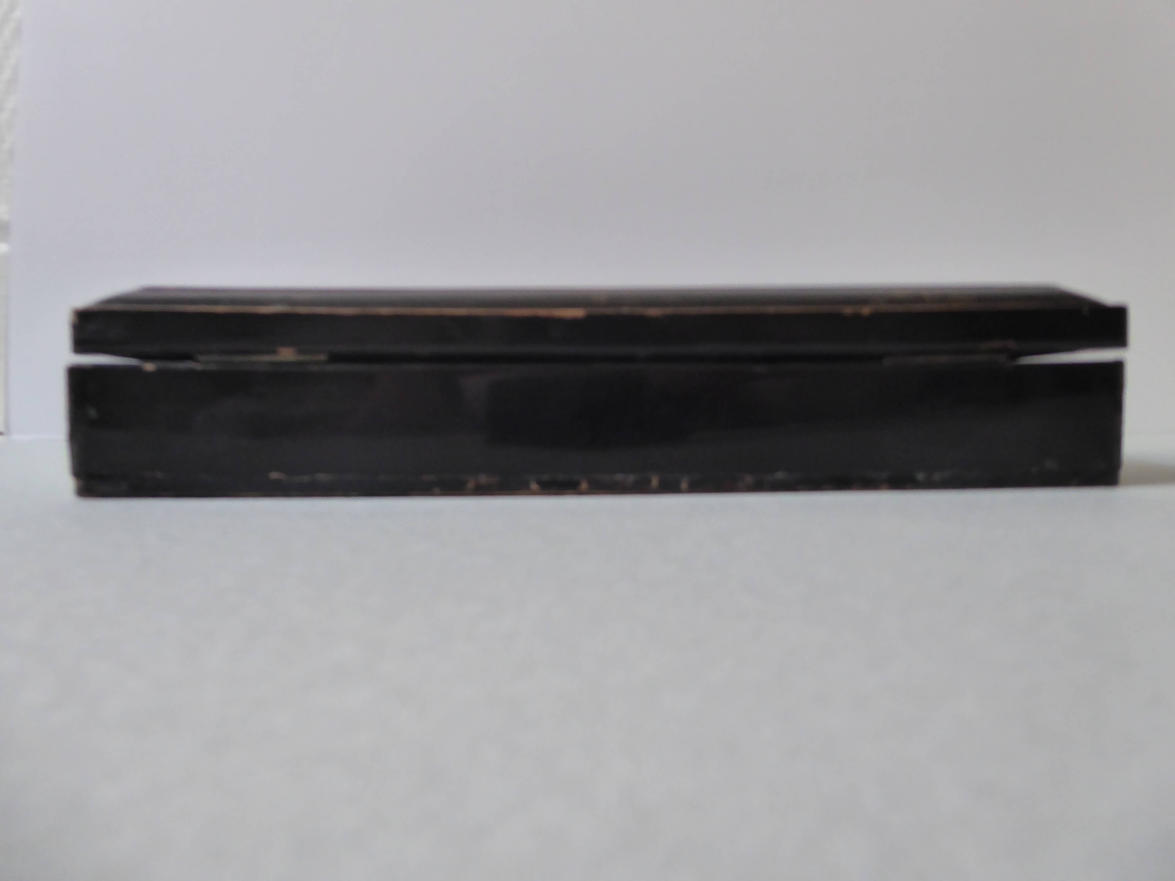 Painted and lase wooden box