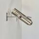 Pair of vintage wall sconces by Alain Richard, metal and aluminium, France.