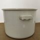 Large white earthenware pot - Creil and Montereau