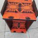 Vintage 1970s pedestal table ceramic