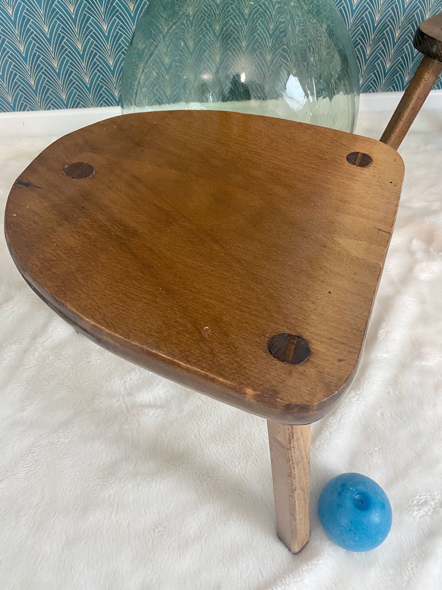 Pair of tripod stools