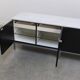 Freestanding black & marble credenza by Florence Knoll for Knoll, 1961
