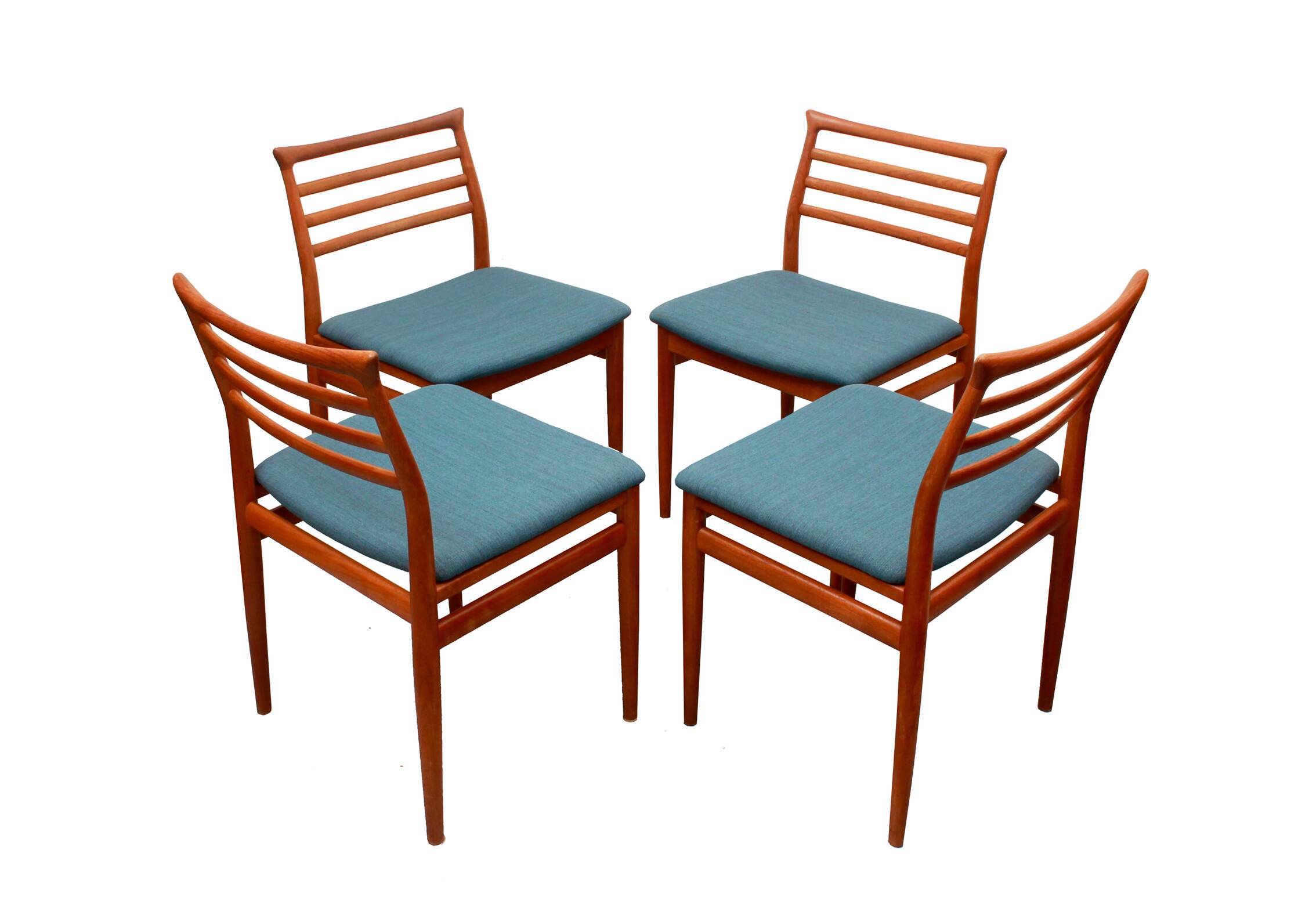 Set of 4 diningchairs teak, Erving Harland for Soro Chairs