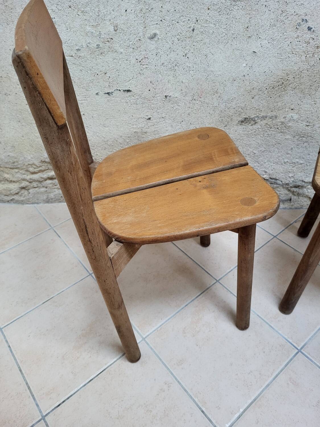 Paire de chaises grain de café