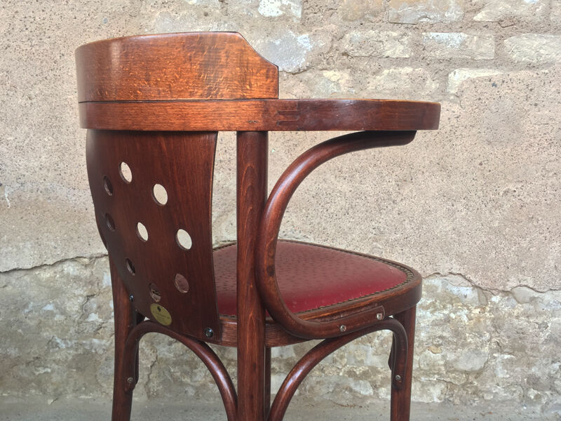 Bistro armchairs, bentwood, Scheepers, made in Belgium