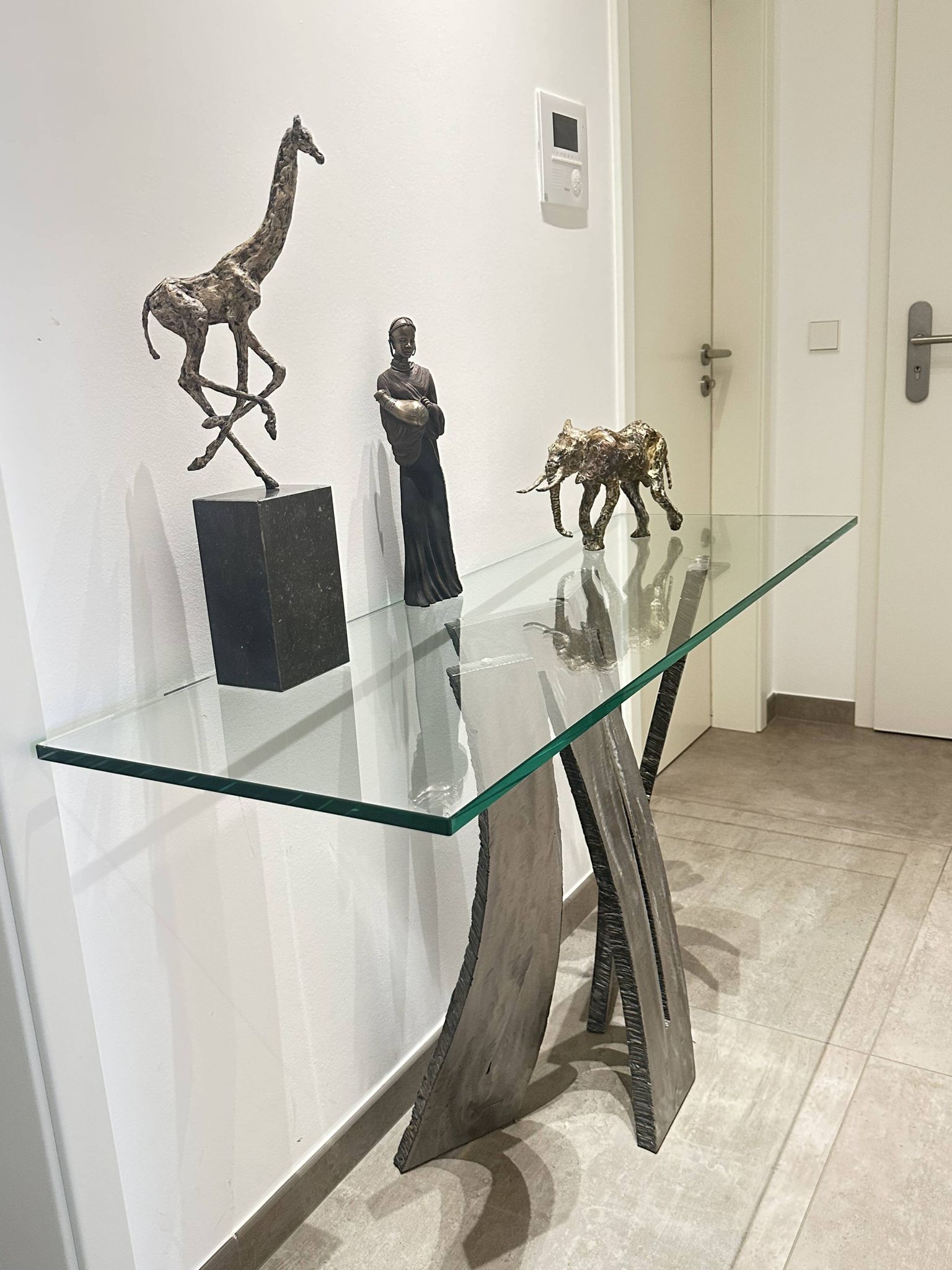 Roche Bobois iron flower console
