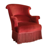 Velvet toad armchair