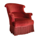 Fauteuil crapaud velours
