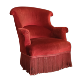 Fauteuil crapaud velours