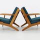 1960s Hans J. Wegner Pair of GE 290 Armchairs in Oak for Getama, Denmark