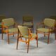 Danish Ella chairs in teak attributed to Arne Vodder for Vamo Sønderborg, 1960s, set of 6