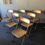 6 vintage folding chairs