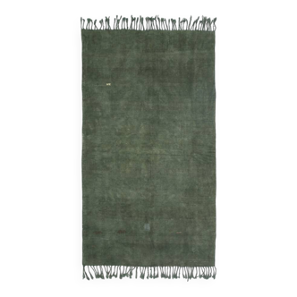 Dark Green Rugs For Living Room Vintage Kilim Rug,157x278Cm