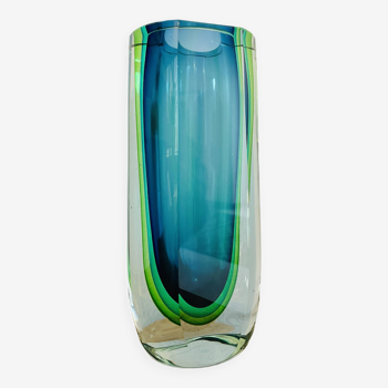 Vase Sommerso en verre de Murano par Flavio Poli
