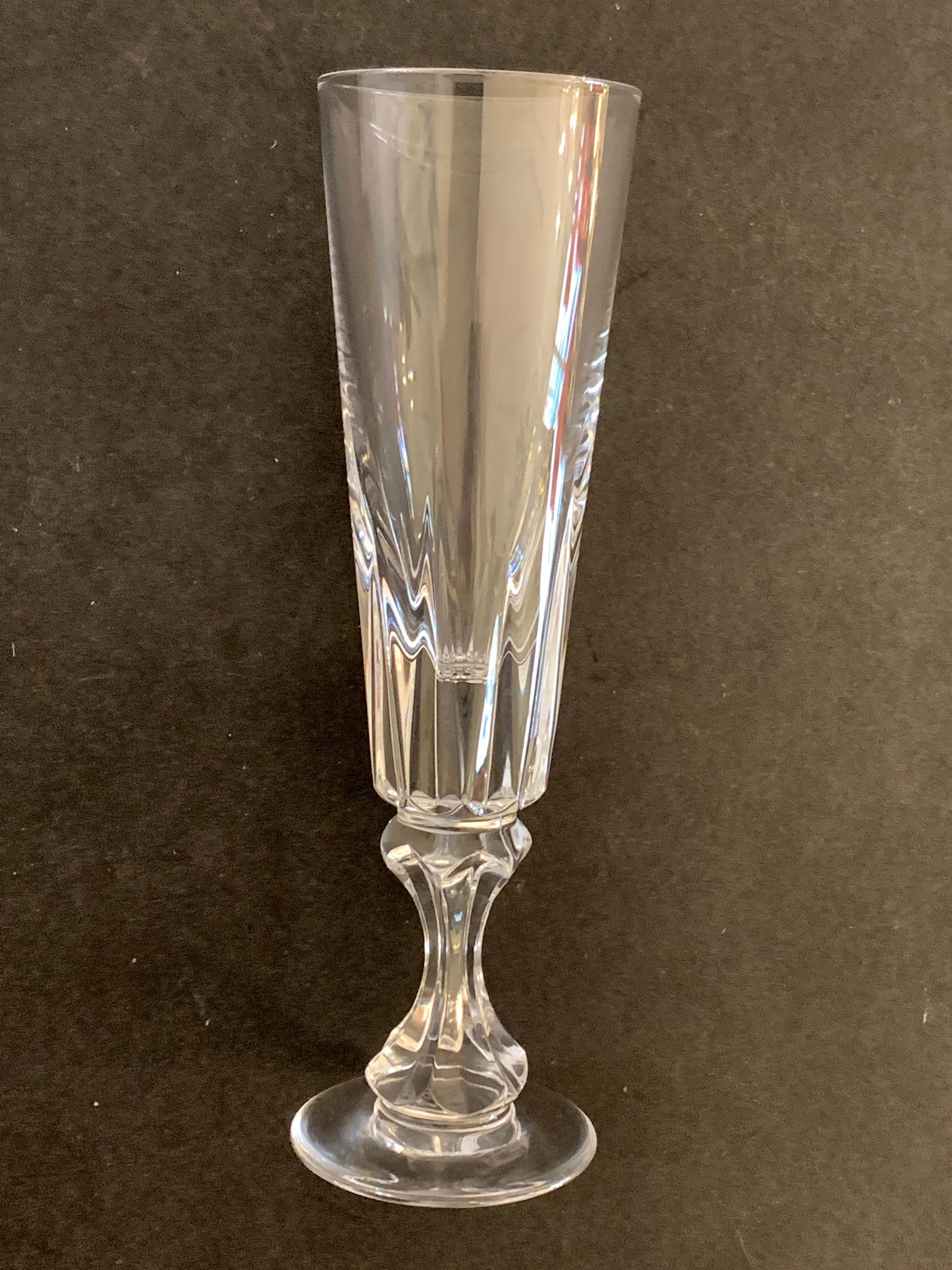 Set de 6 flûtes à champagne en cristal Bayel