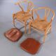 2 Wegner model Y chairs in beech