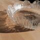 Tulip suspension in vintage holophanous glass
