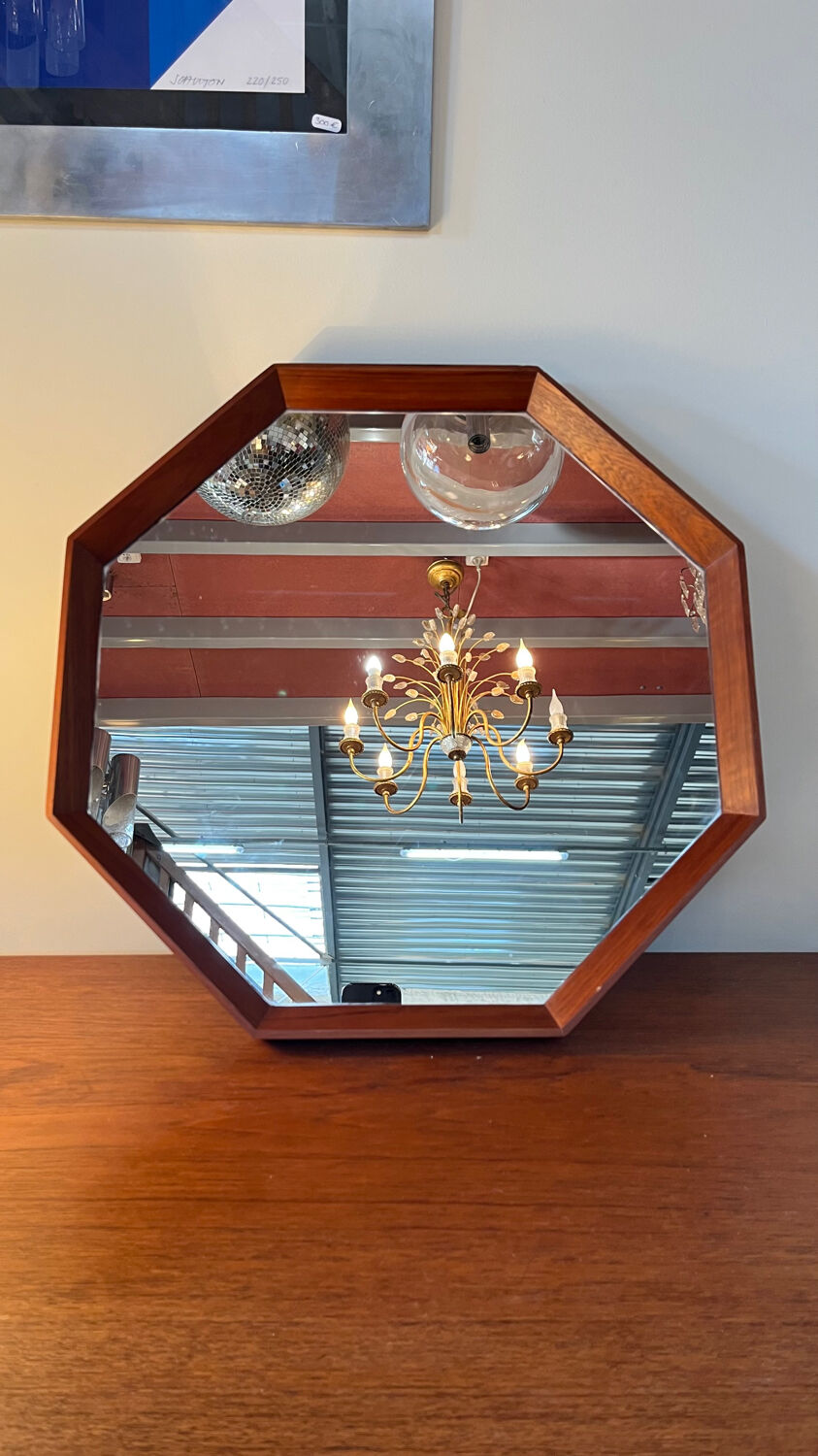 Teak mirror from the 60s