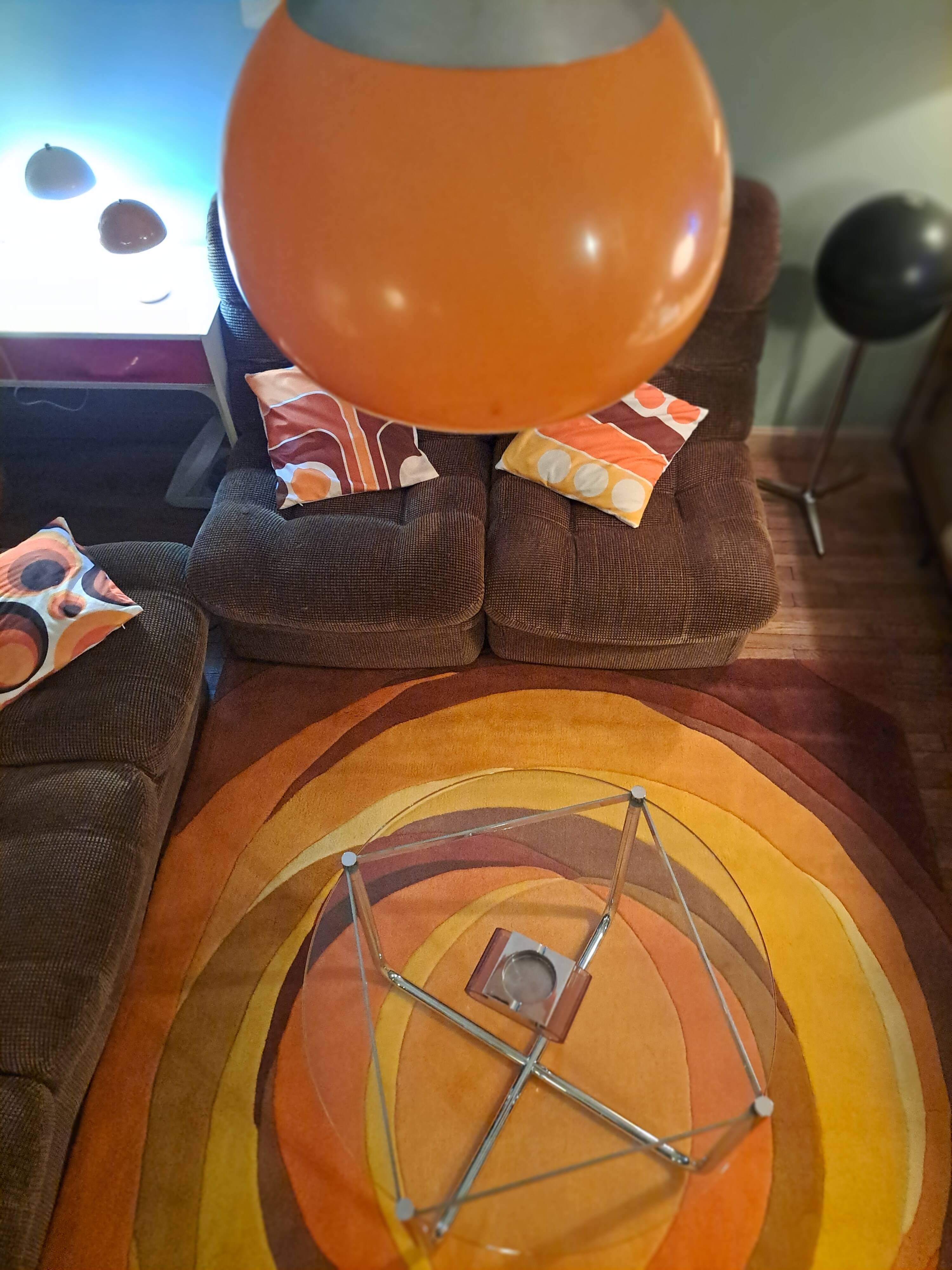 Van Der Rohe Italy Bauhaus' MR coffee table, occasional glass/chromed steel