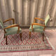 Pair of bridge armchairs