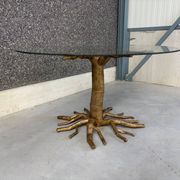 Table à manger en branche d'arbre, années 1980