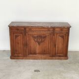 Antique Louis 16 style sideboard, marble