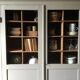 Antique Parisian wardrobe with interior compartments.