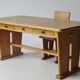 Bureau en chêne double face par Bas van Pelt pour EMS Overschie années 1930