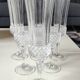 Lot of 6 x Champagne Flutes crystal/Valencay Gold/Crystal d'Arques