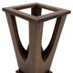 Brutalist design umbrella stand holder 60's wood