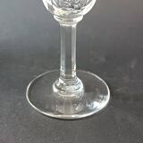 6 crystal stem glasses Cerdagne service Saint Louis vintage