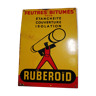 Enamelled advertising plate Ruberoid