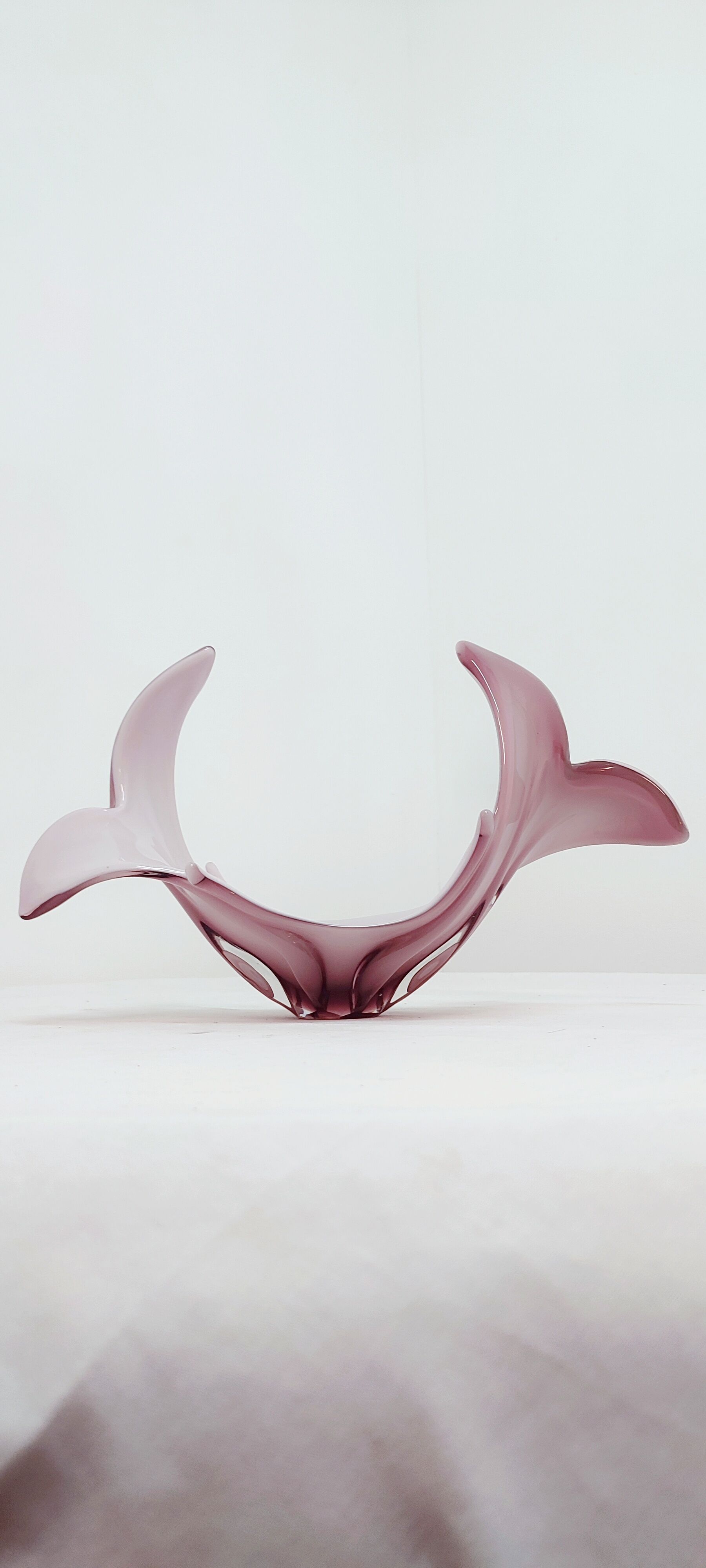 Centre de table en verre de Murano, Italie, années 1980.