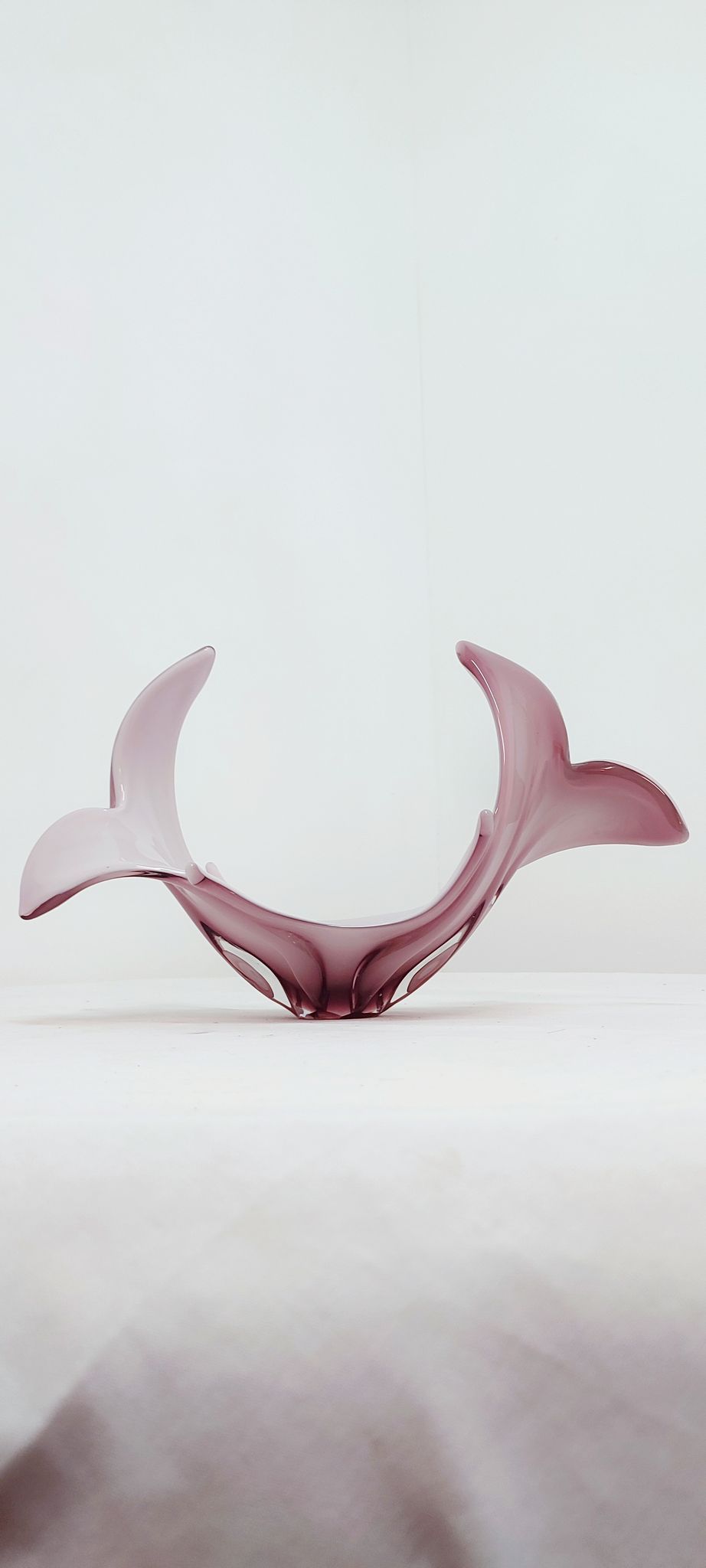 Centre de table en verre de Murano, Italie, années 1980.