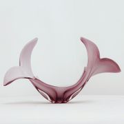 Centre de table en verre de Murano, Italie, années 1980.