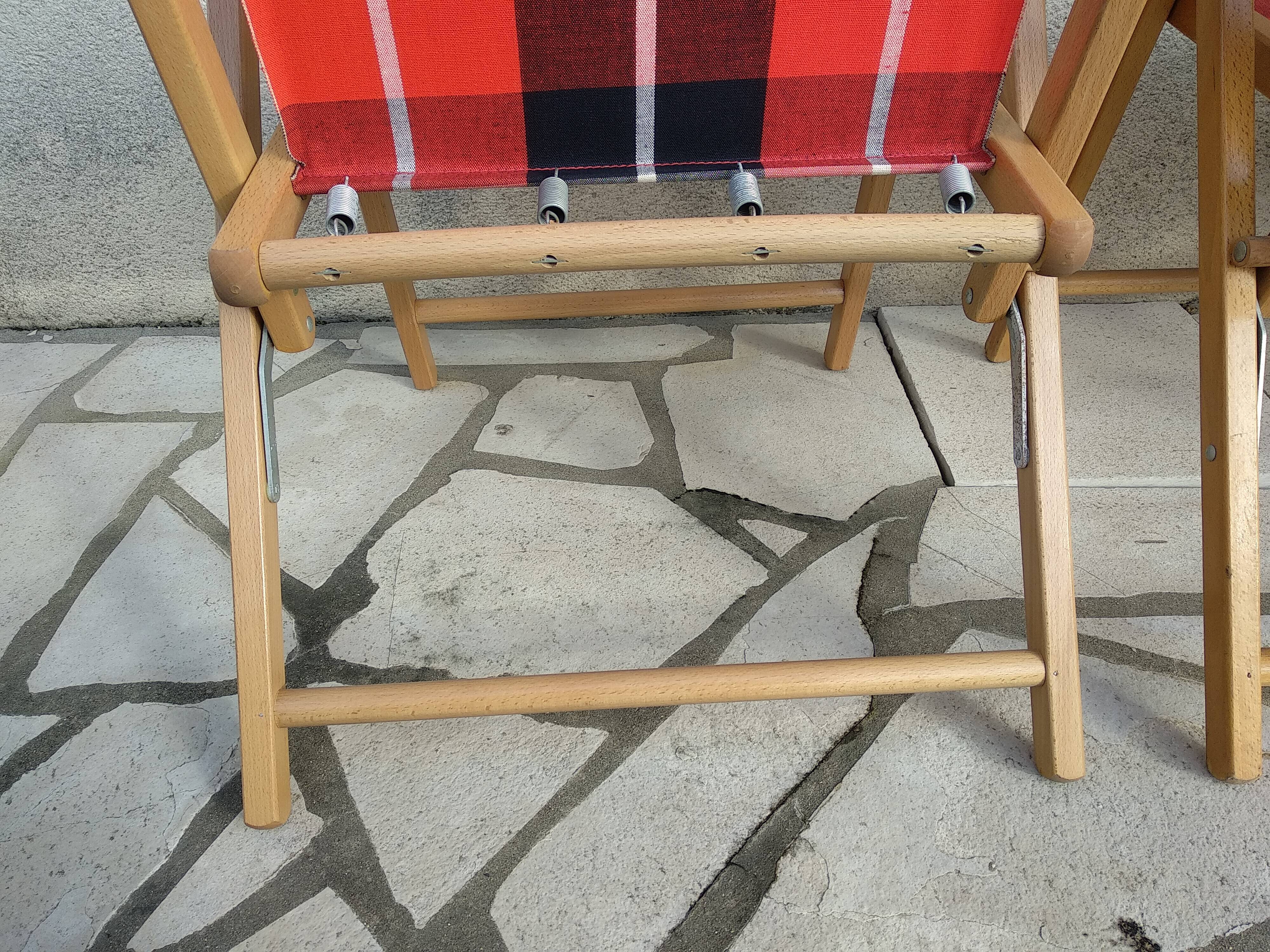 Fauteuil pliant vintage en skaï brun par Maule Marga, Italie 1970 | €200