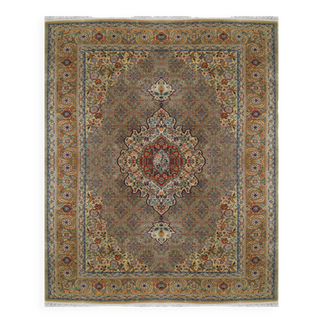 Tapis d'orient tabriz iran : 2.08 x 3.08 mètres en laine