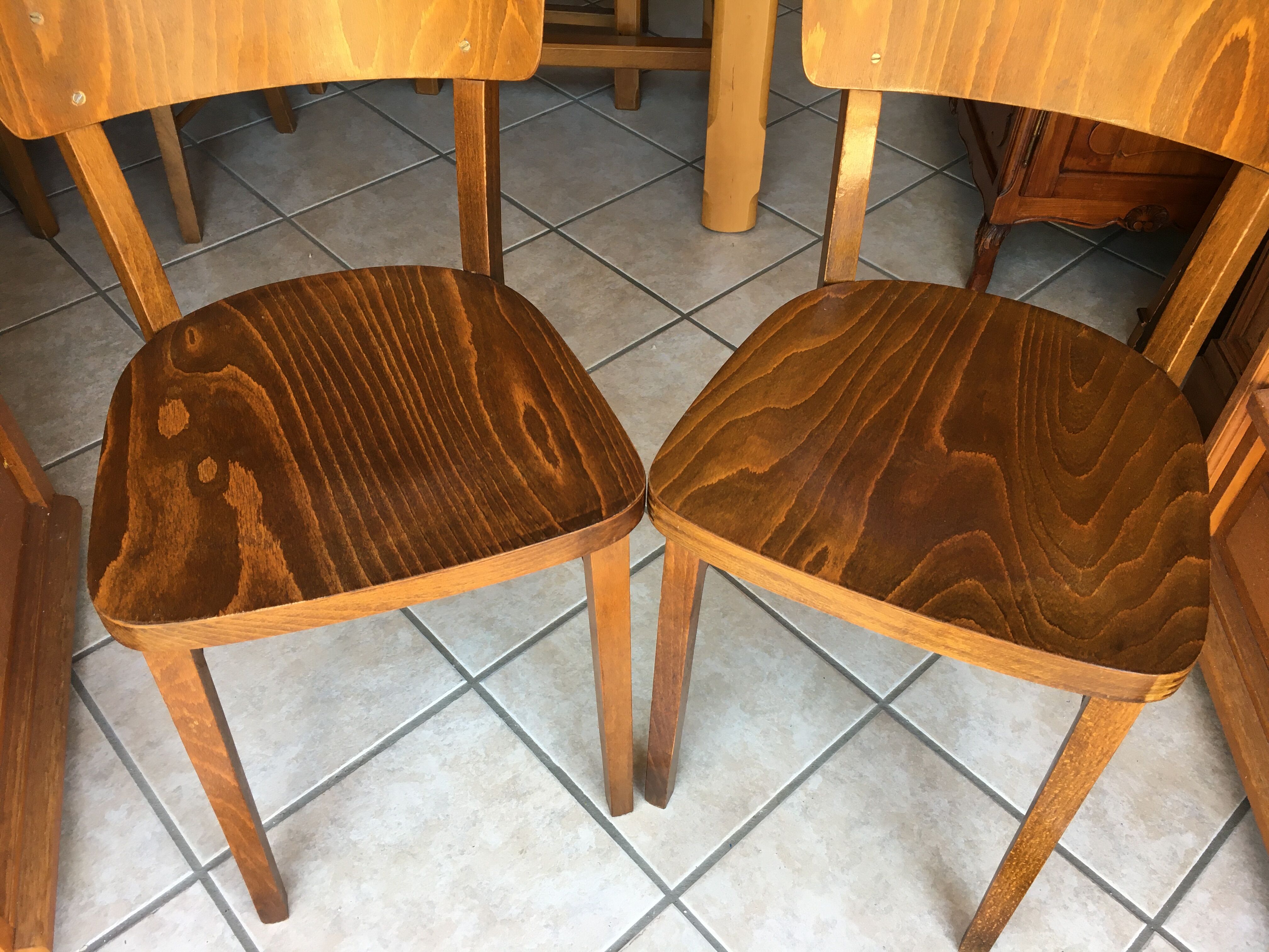 Pair of Thonet bistro chairs