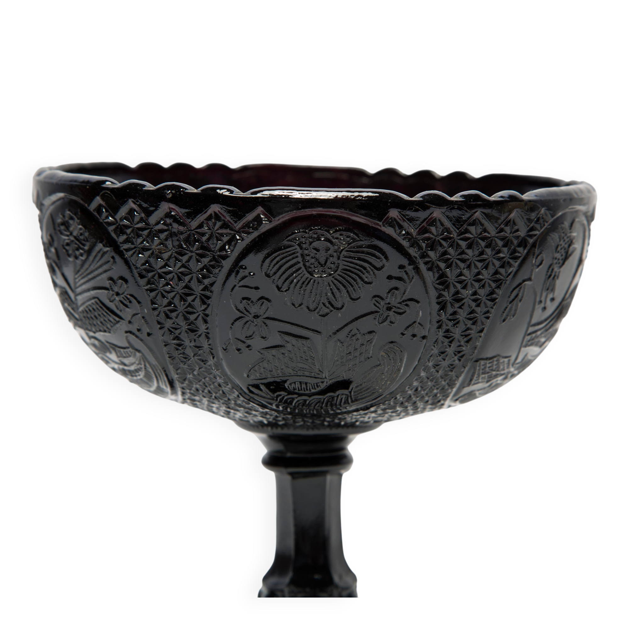 Vintage black decorative plate, Italy, 1960s