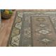 1970s Turkish Oushak Handmade Wool Cotton Brown Area Rug 183x248