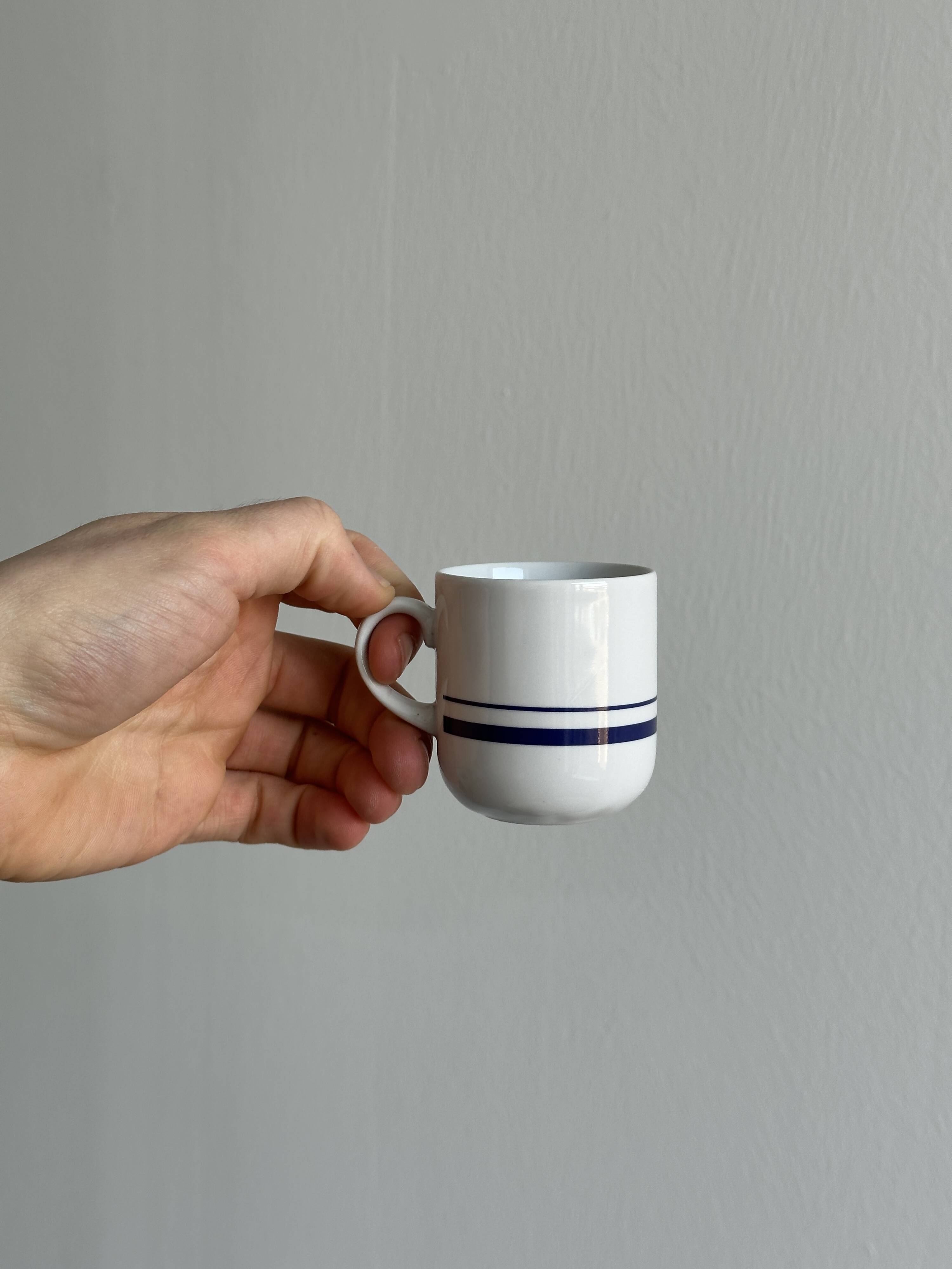 6 porcelain espresso cups