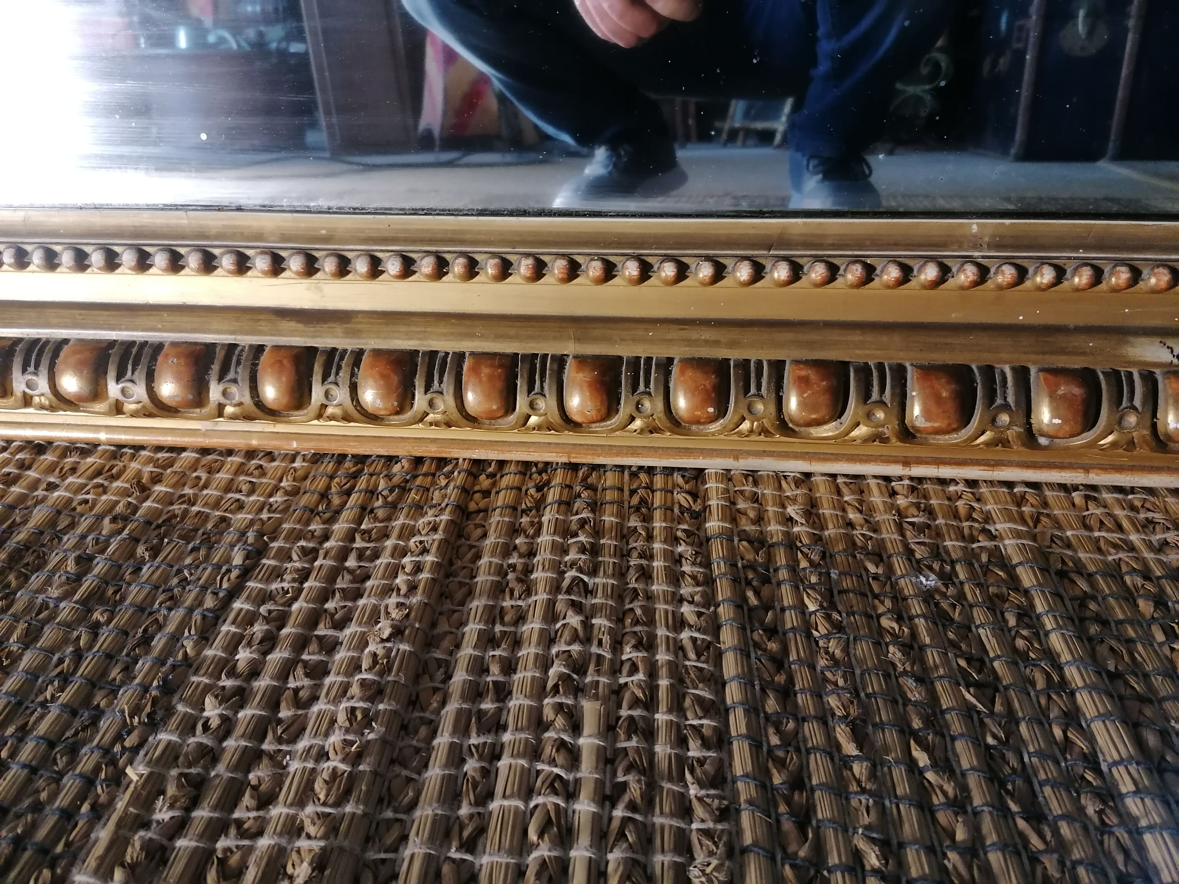 Gold leaf mirror - 170x112cm