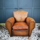 Leather club chair