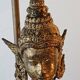 Unique and monumental Siamese bronze lamp from the 19th century, Thailand, 76 stamped.