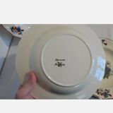 5 hollow plates Sarreguemines model Agreste