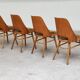 Set of 4 chairs model 514 by Radomir Hofman for Ton 1960