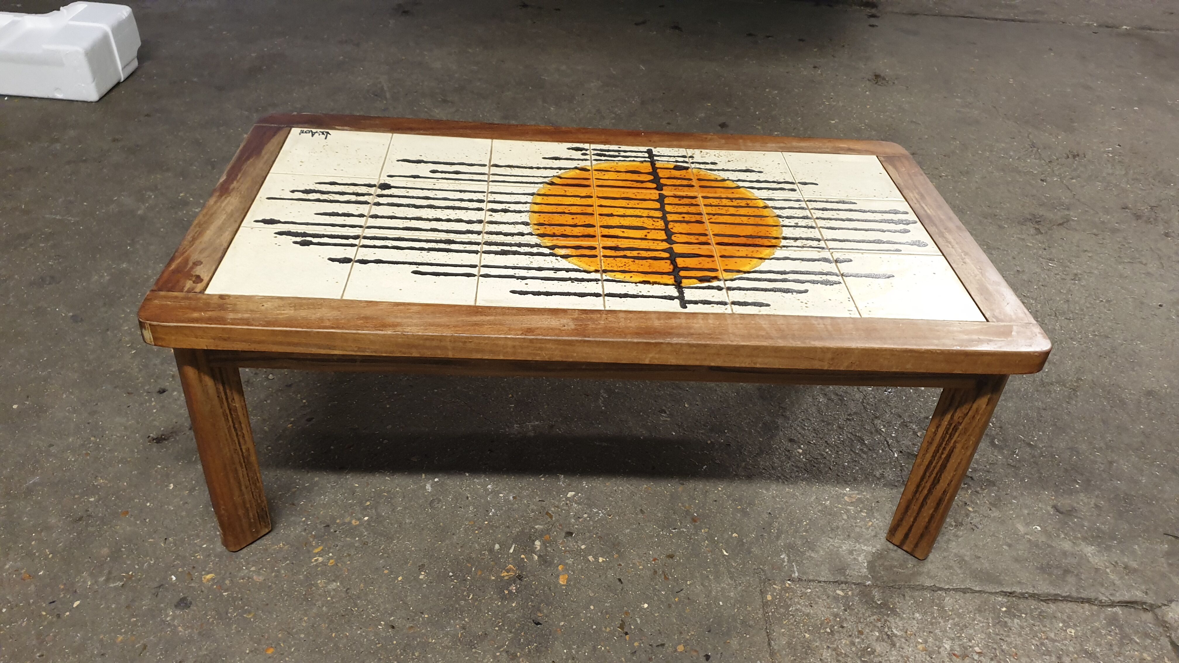 Jean d'Asti ceramic coffee table, 1960