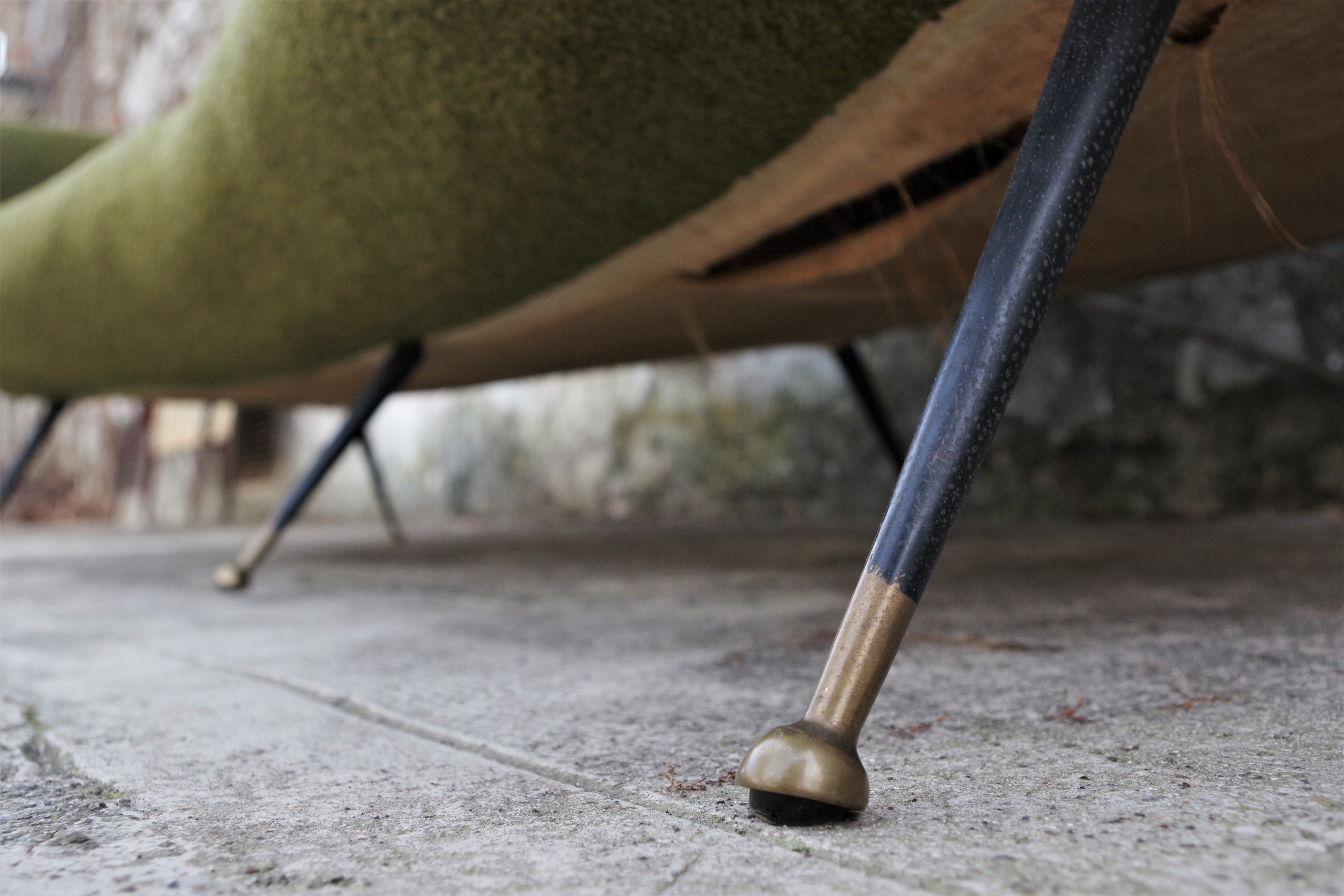 Curved sofa by Gigi Radice for Minotti, 1950